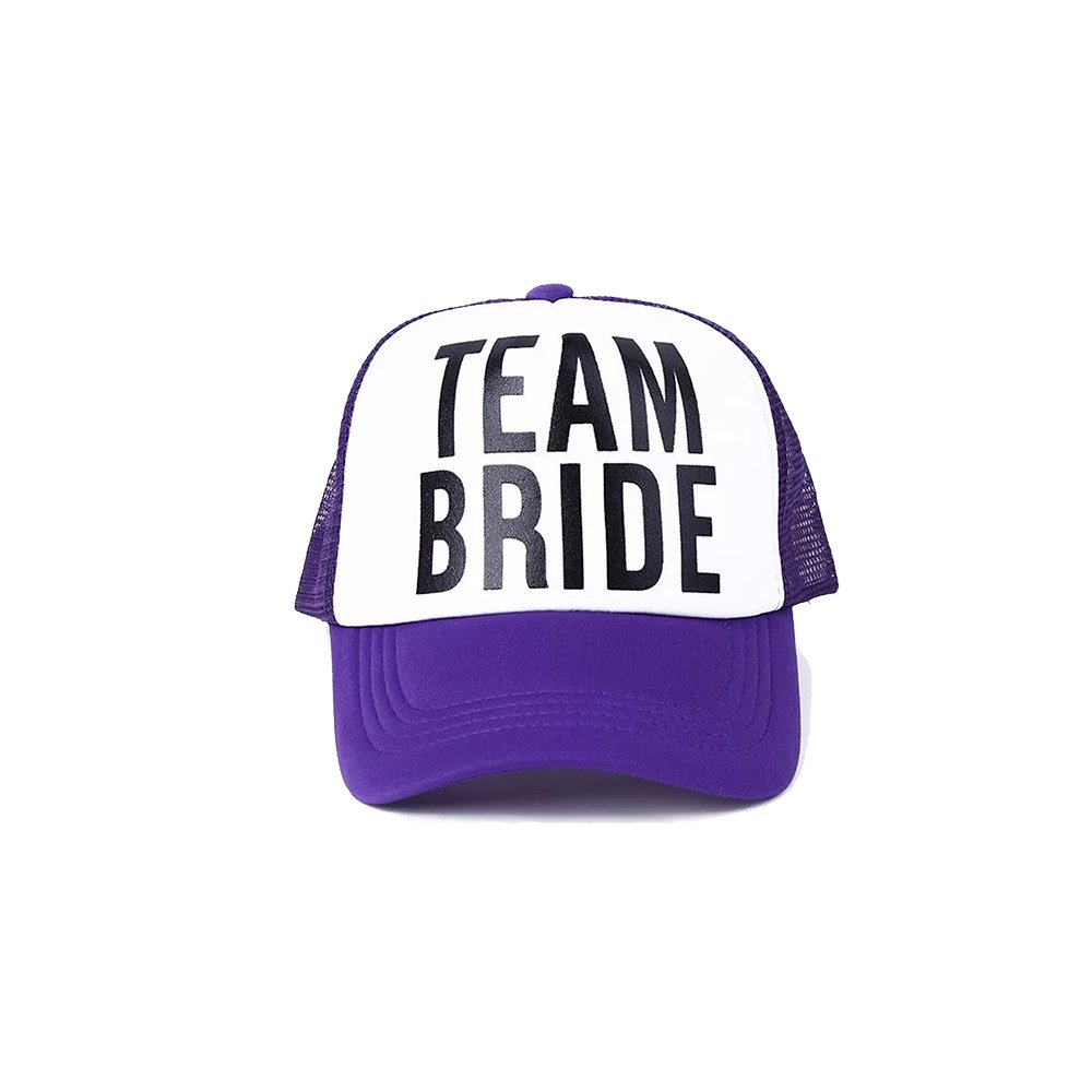 Violetinė mergvakario kepurė TEAM BRIDE