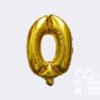 Auksiniai foliniai balionai skaičiai 0