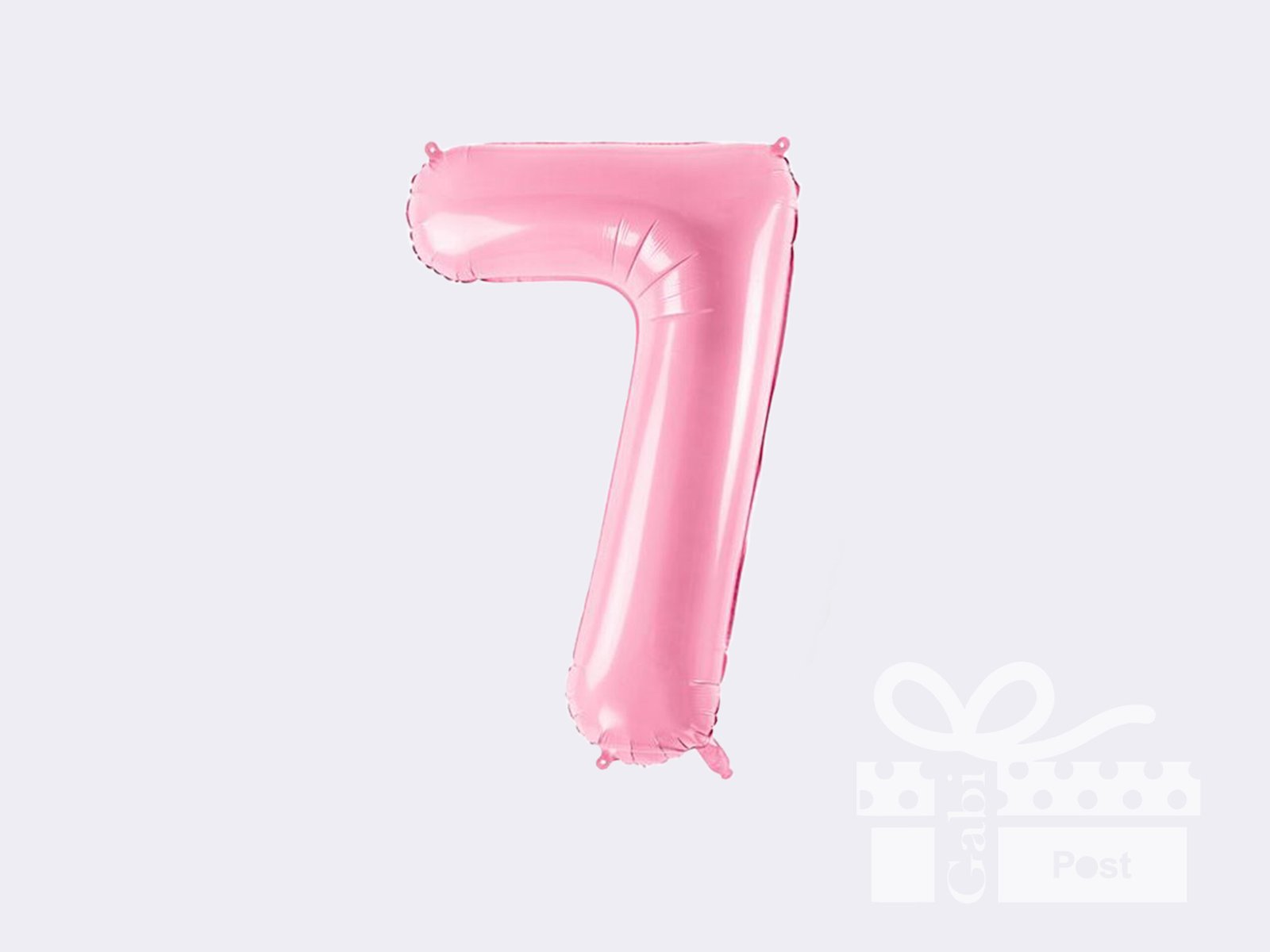 Rožinis folinis balionas skaičius 7